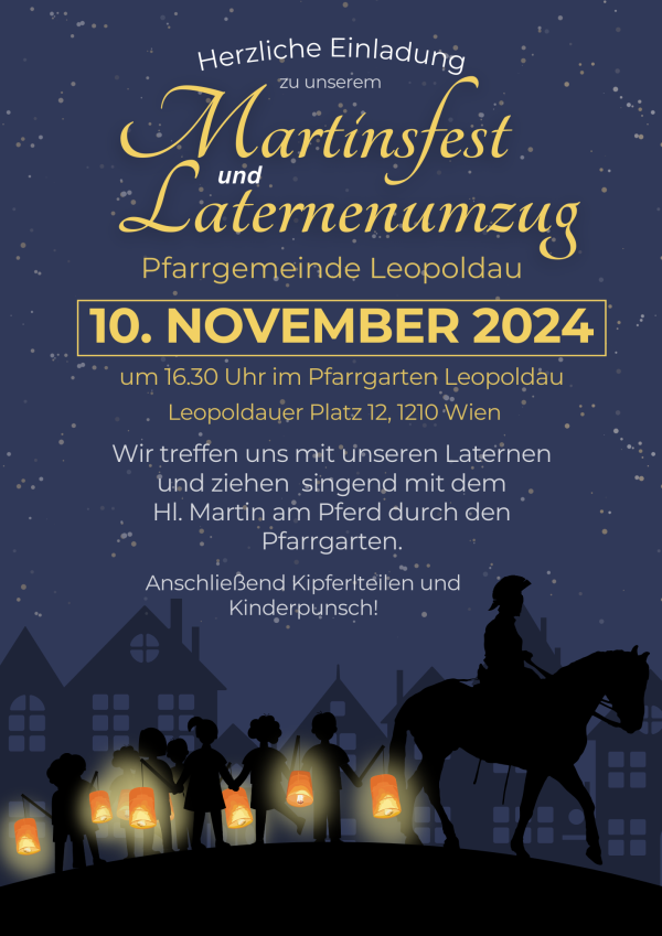 Einladung zum Martinsfest und Laternenumzug