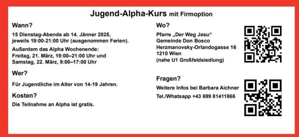 Einladung zum Alpha-Kurs: Menschen treffen, Gott begegnen